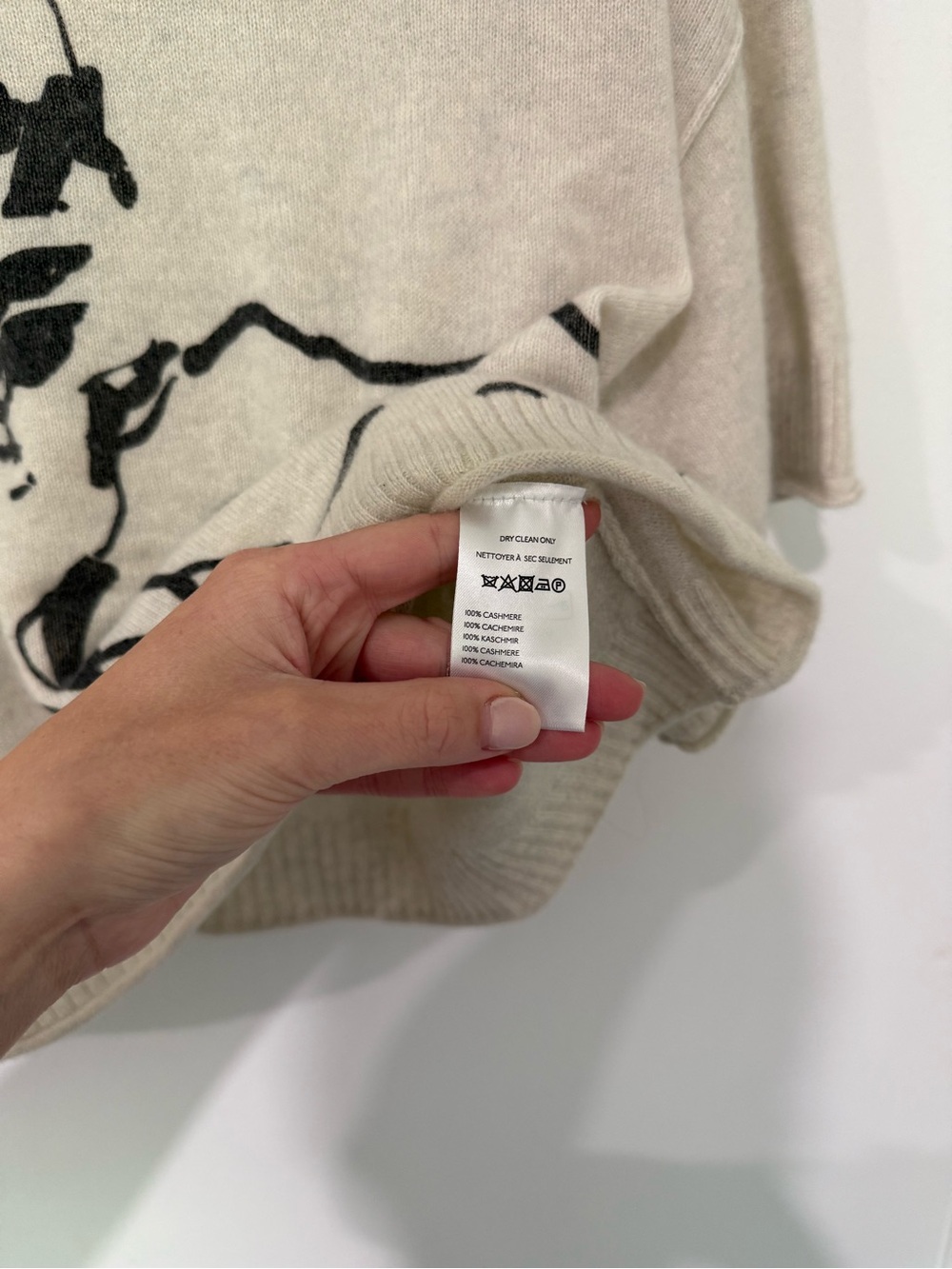 Anthropologie The Goldie Crew Neck Cashmere Sweater Cat - Picture 5 of 9